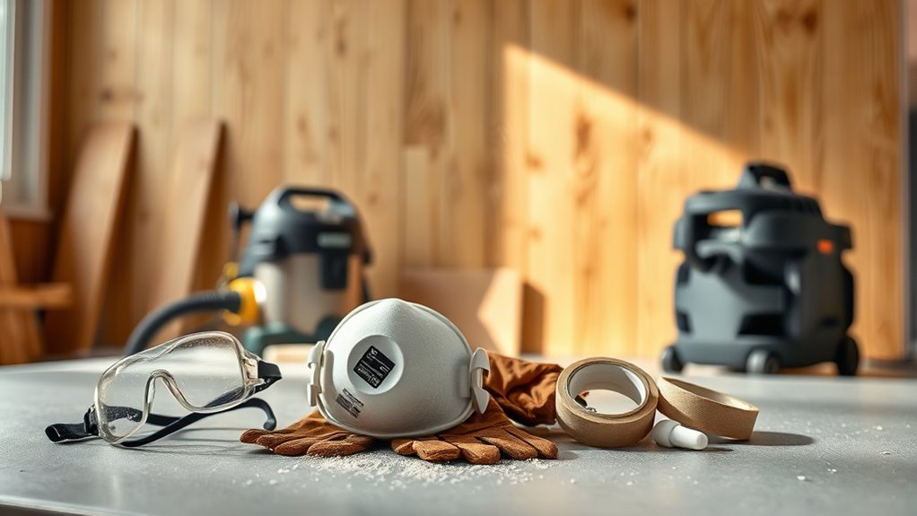 protective gear and dust control