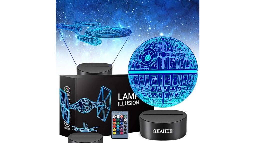 remote controlled 3d lamp