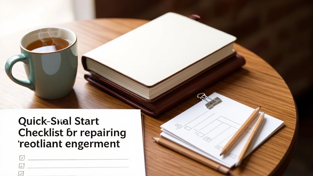 repair resentment checklist steps