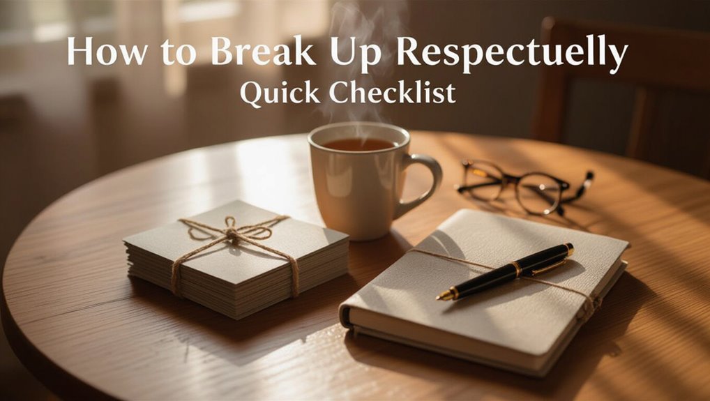 respectful breakup conversation checklist