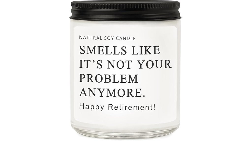 retirement candle gift