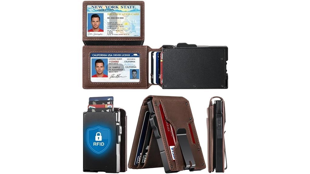 rfid blocking bifold wallet