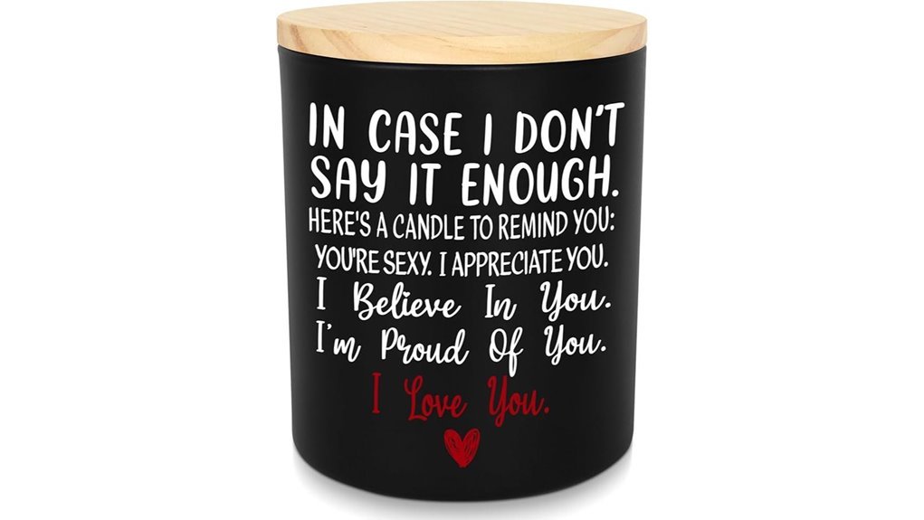 romantic scented candle gift