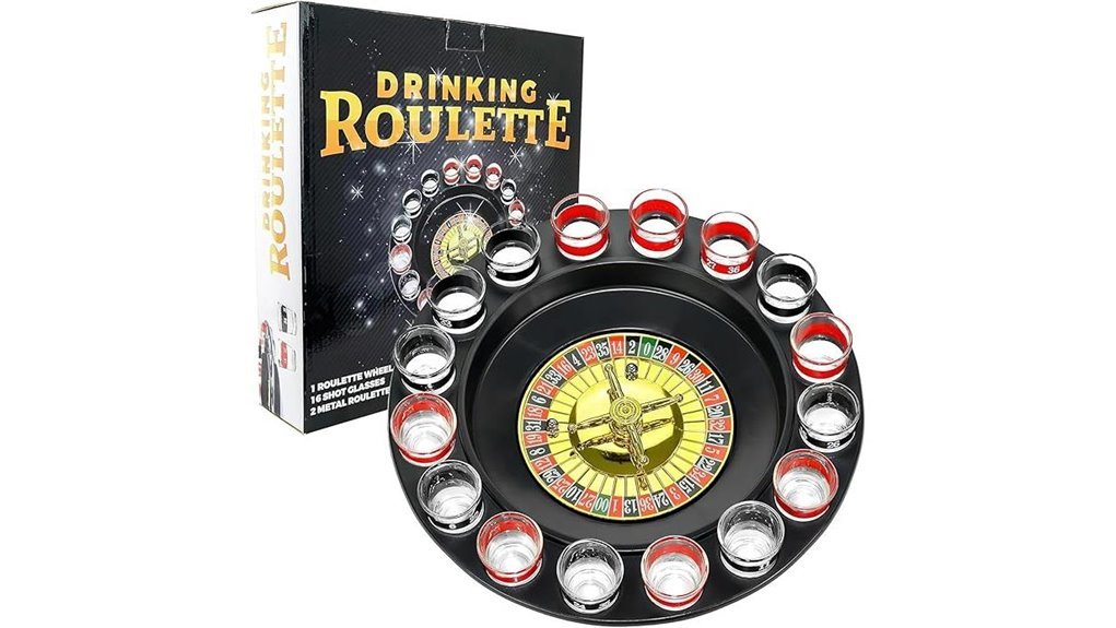 roulette shot glass set