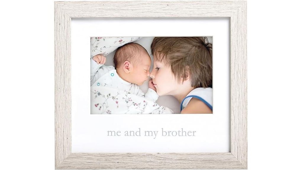 rustic sibling keepsake frame