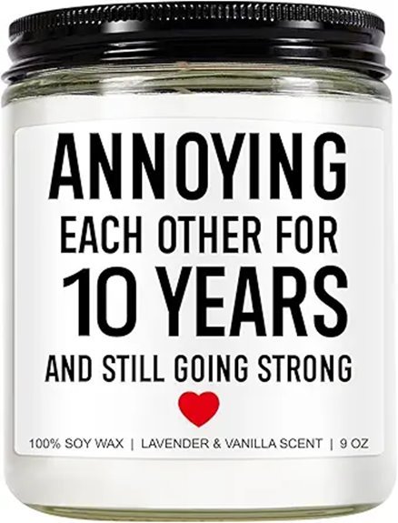 scented candle for anniversary