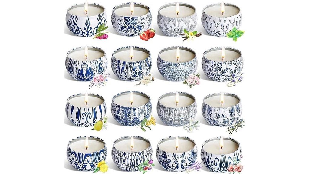 scented soy travel tin candles