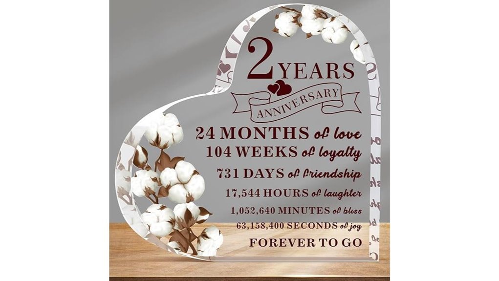 second anniversary cotton gifts