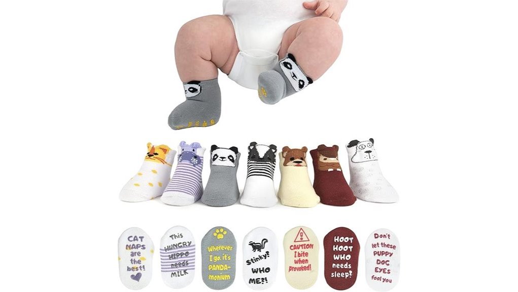 seven pairs baby socks