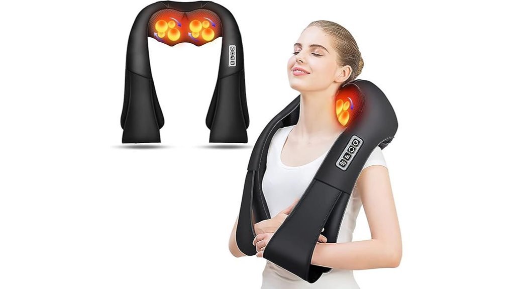 shiatsu back massager with heat