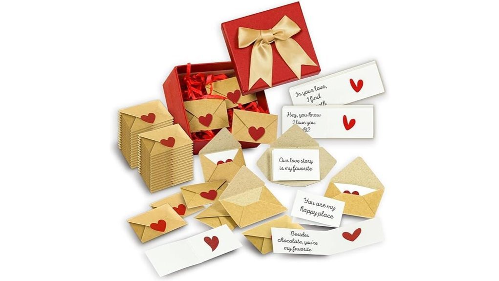 sixty personalized mini love notes