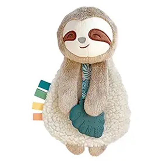 sloth lovey with teether