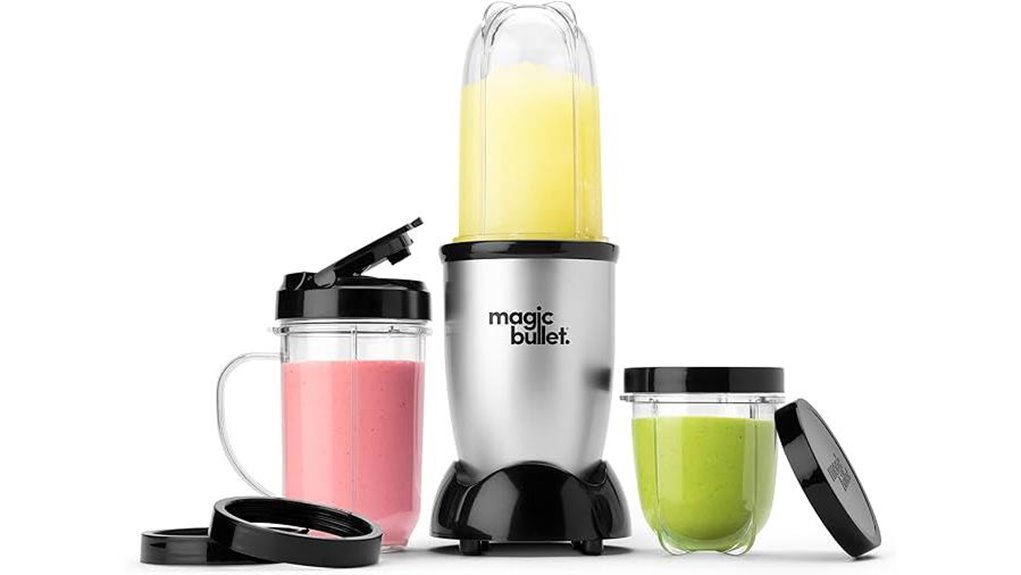 small silver 11 piece magic bullet