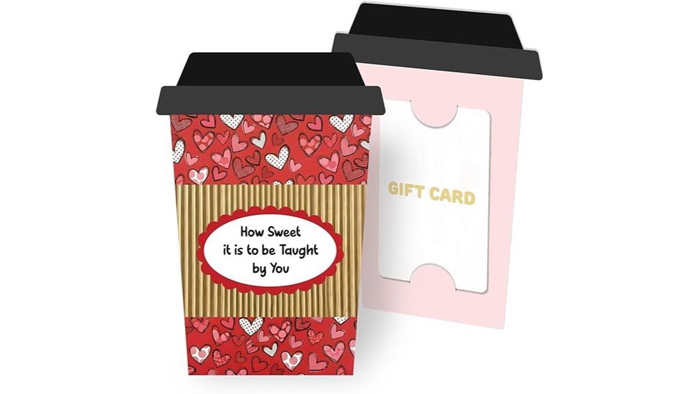 teacher coffee cup giftcard
