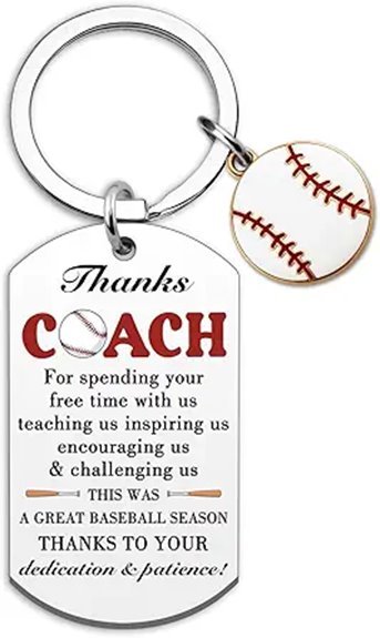 thank you coach keychain