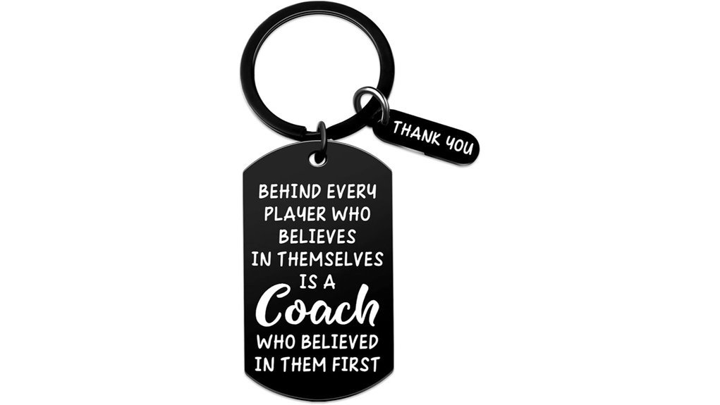 thank you coach keychain