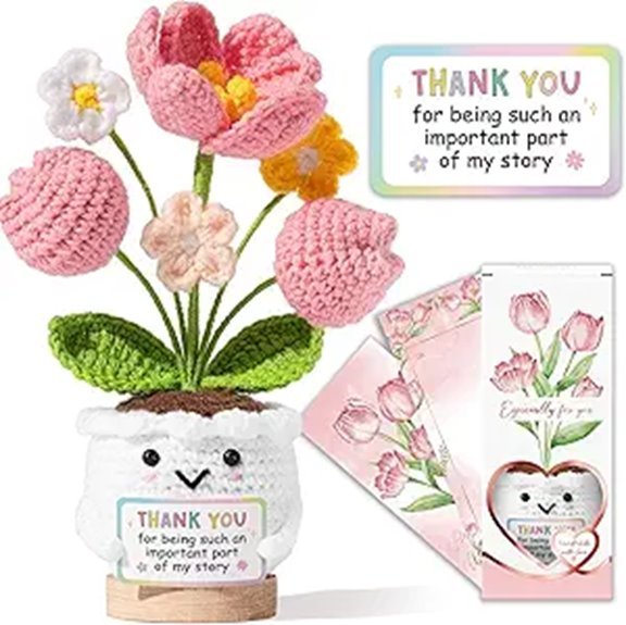 thank you tulip crochet support