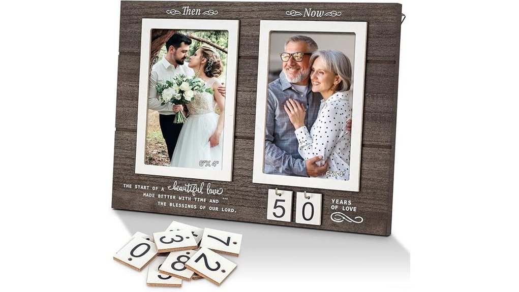 then and now frame