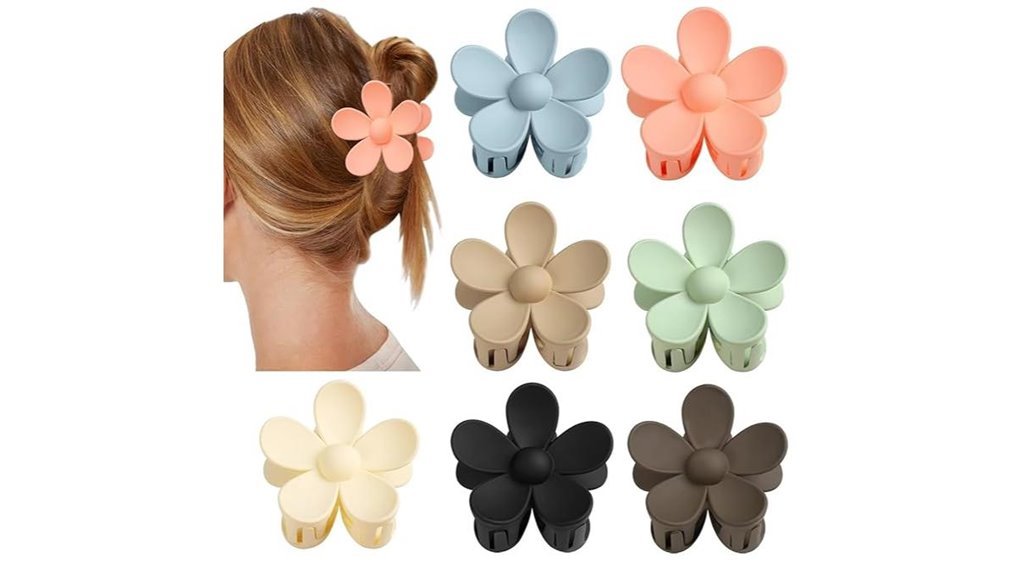 thick hair flower clips
