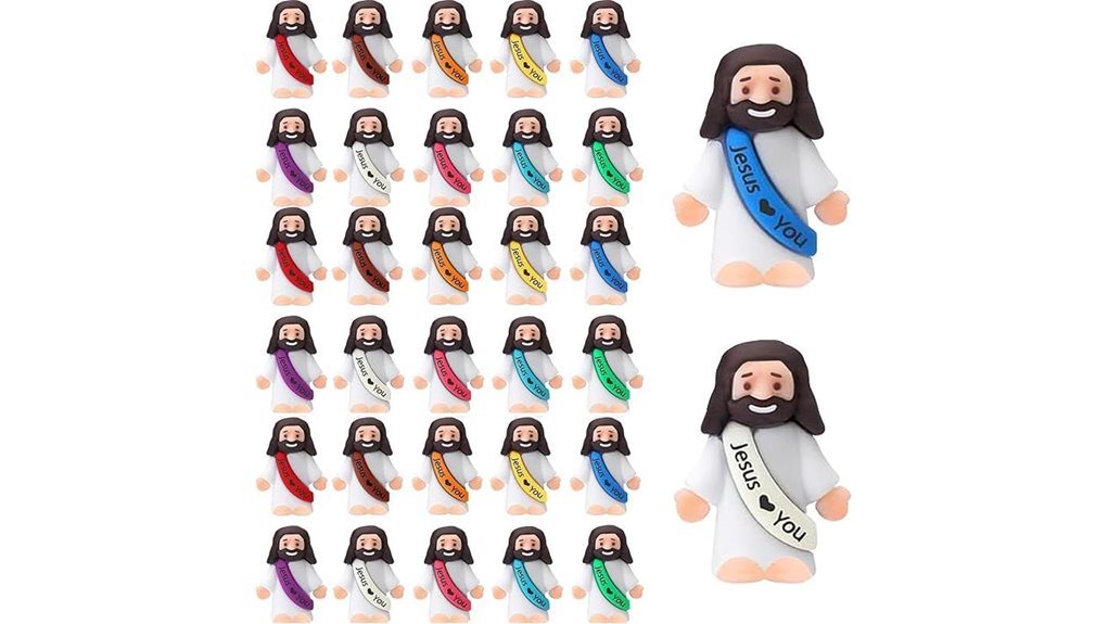 thirty small jesus figurines