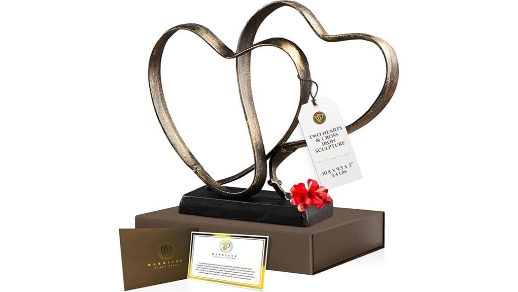 two hearts cross anniversary