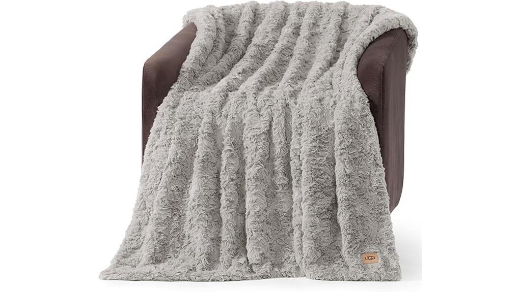 ugg adalee faux fur throw