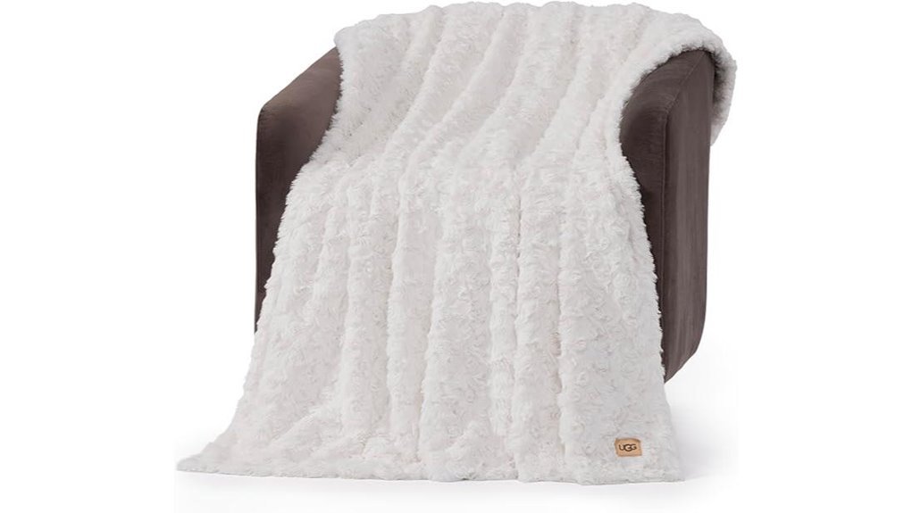 ugg adalee faux fur throw