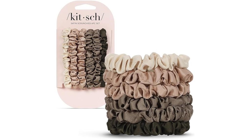 ultra petite satin scrunchies set