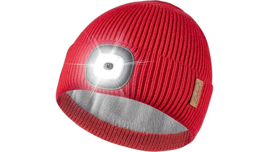 unisex warm led beanie