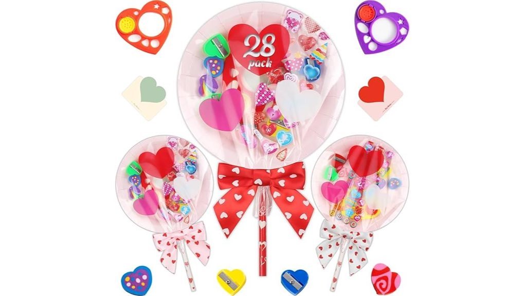 valentine s 28 piece kids stationery
