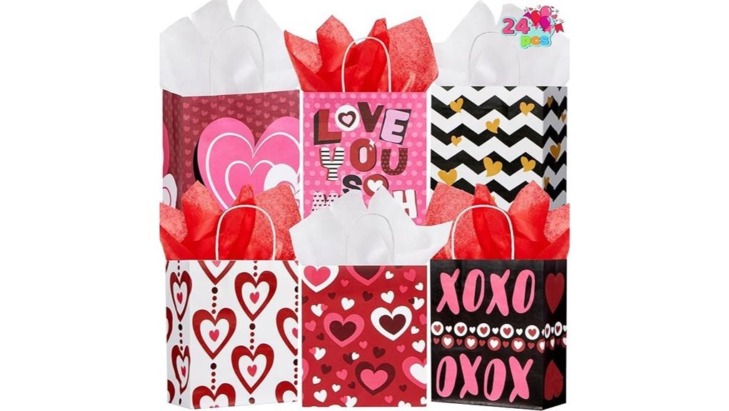 valentine s kraft gift bags
