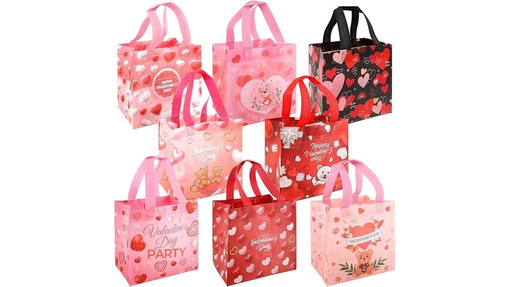 valentines reusable non woven giftbags