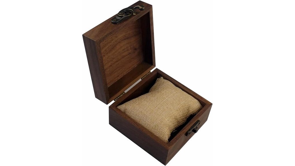 walnut wooden jewelry box