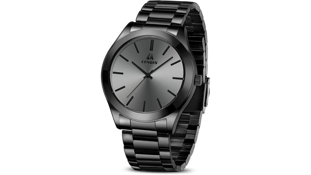 waterproof stainless steel watch