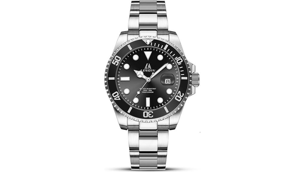 waterproof stainless steel watch