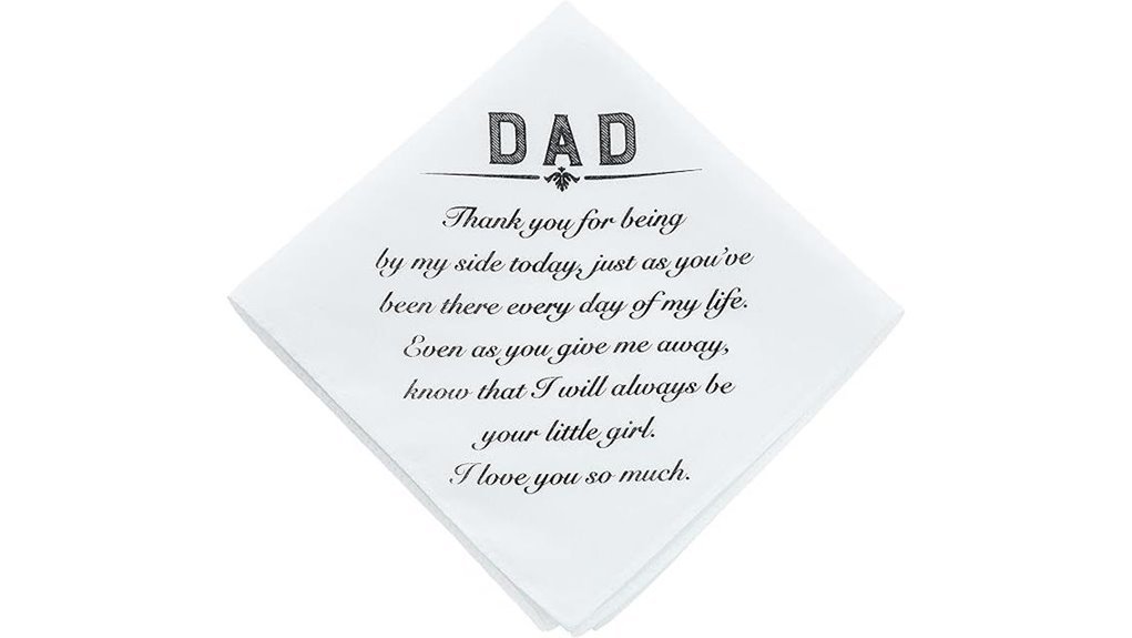 wedding day handkerchief gift