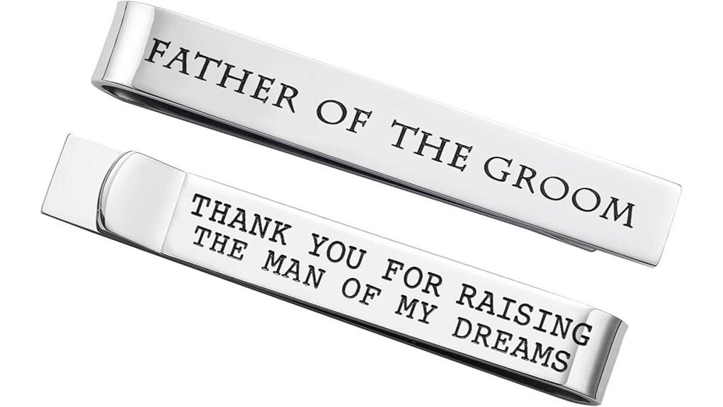 wedding father tie clips