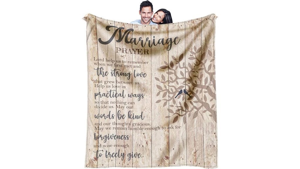 wedding prayer throw blanket