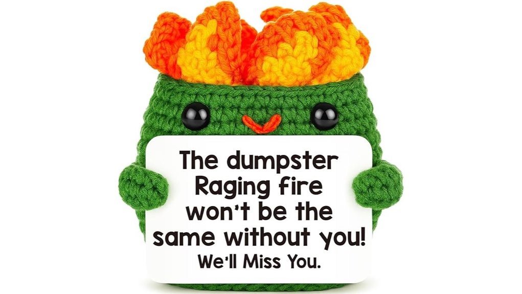 whimsical dumpster fire decor