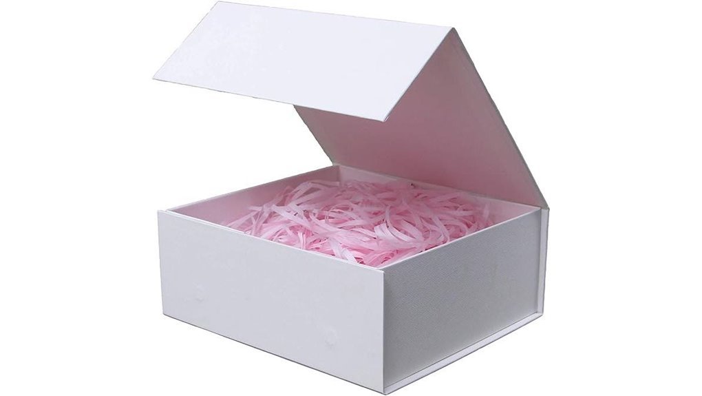 white magnetic gift box