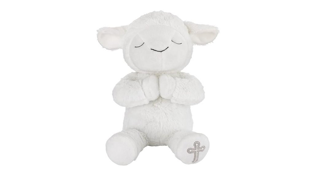 white plush lamb baptism