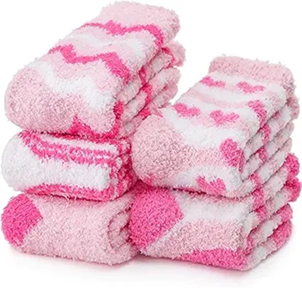 women s plush fuzzy slipper socks