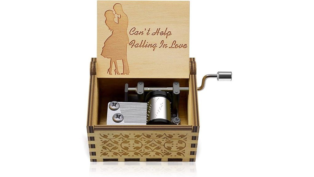 wooden music box melody