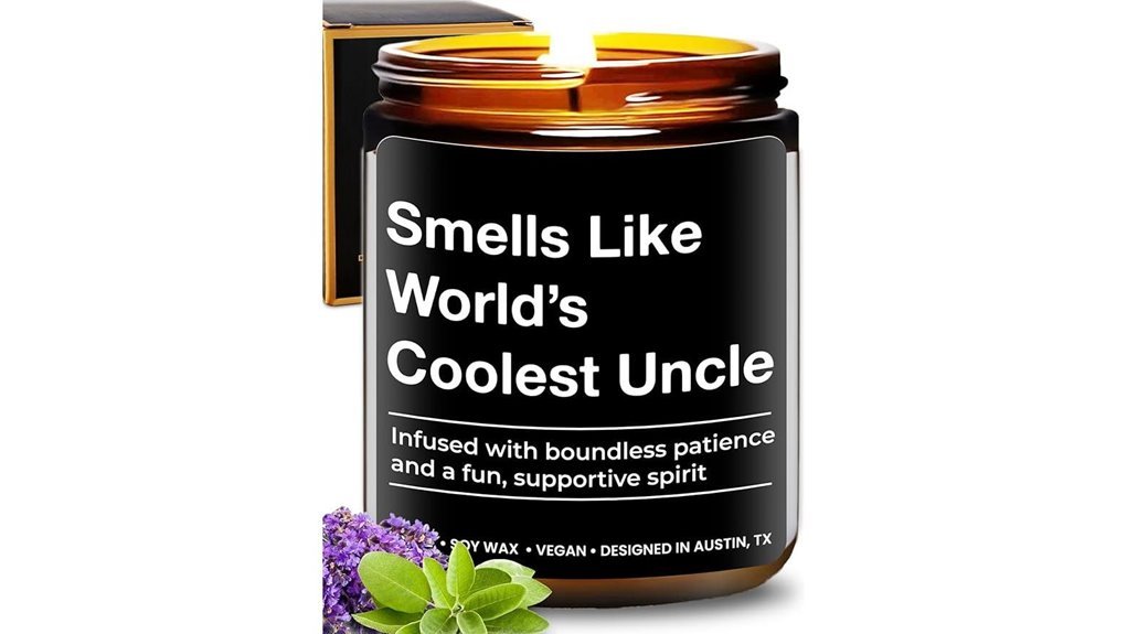 world s coolest uncle candle