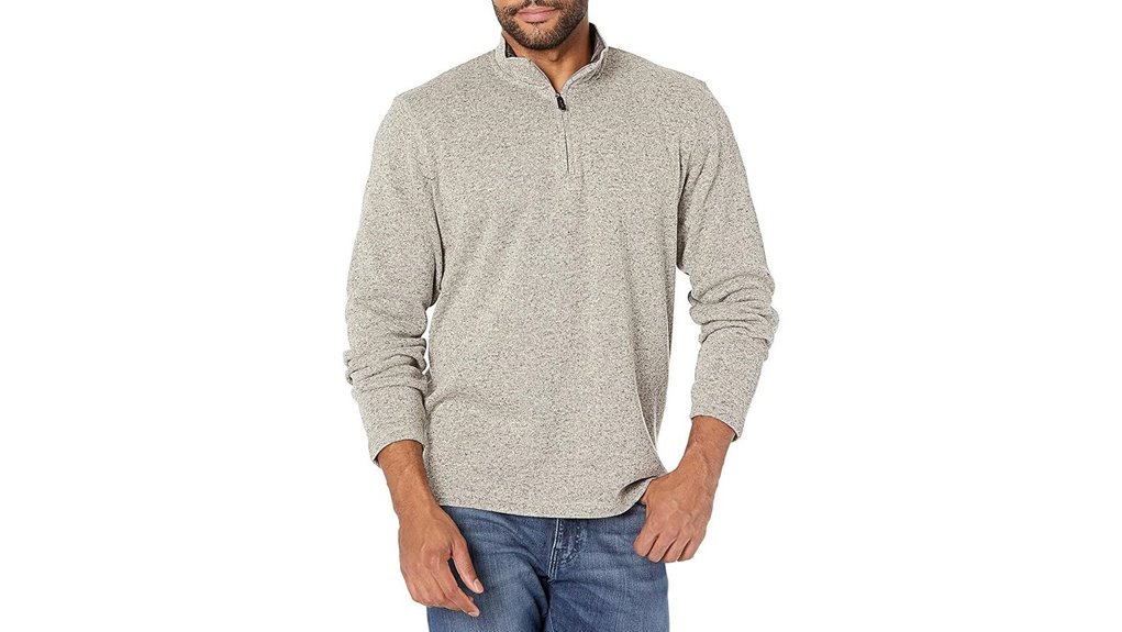 wrangler men s fleece quarter zip